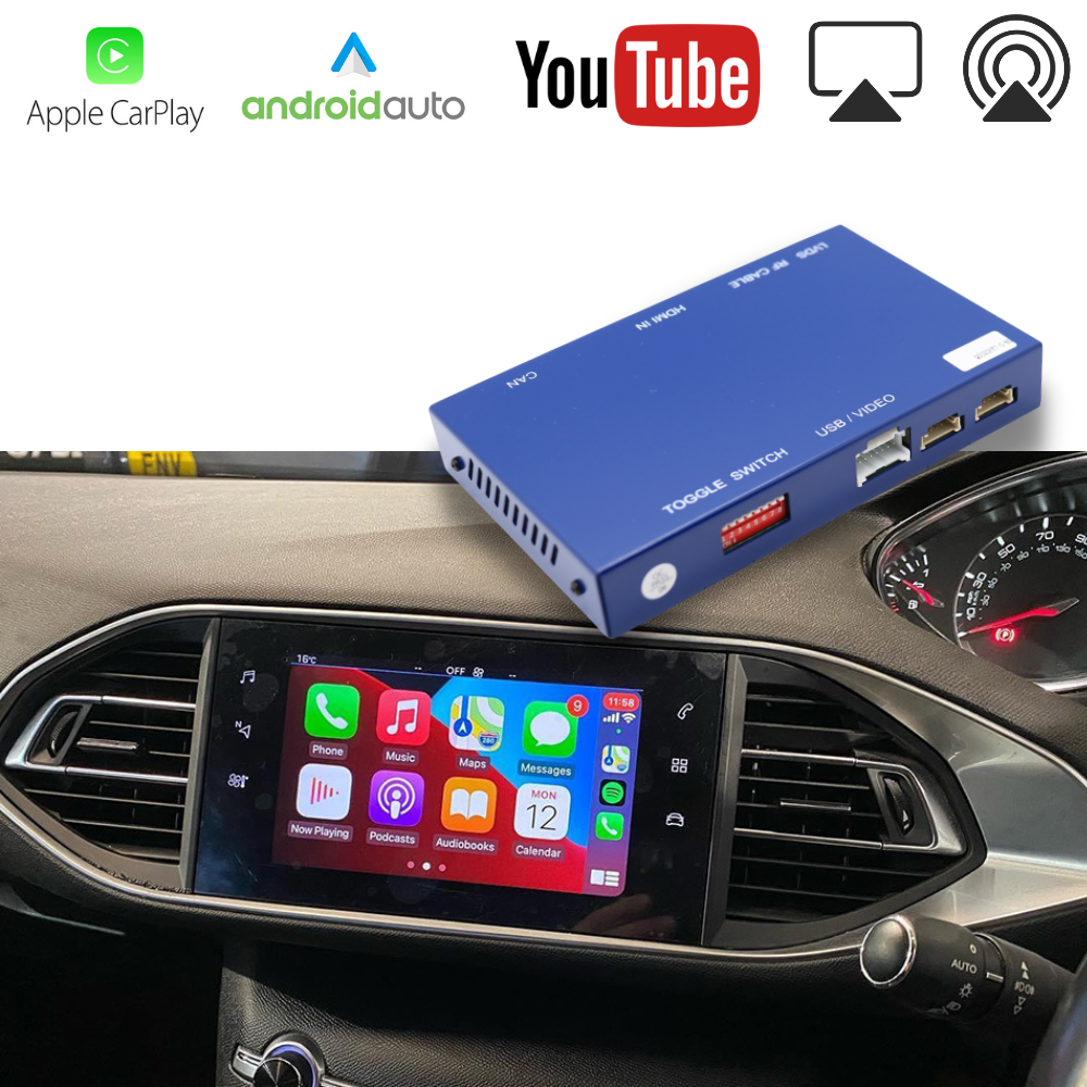 Kabelloser Apple CarPlay-Decoder für Peugeot/Citroen Android Auto Box