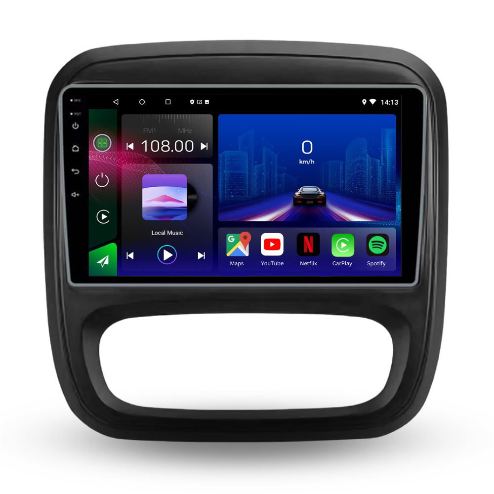 For Renault Trafic 2013 Android 13 Head Unit Autoradio Multimedia Carplay  Car Radio Stereo Navigation GPS Android Player