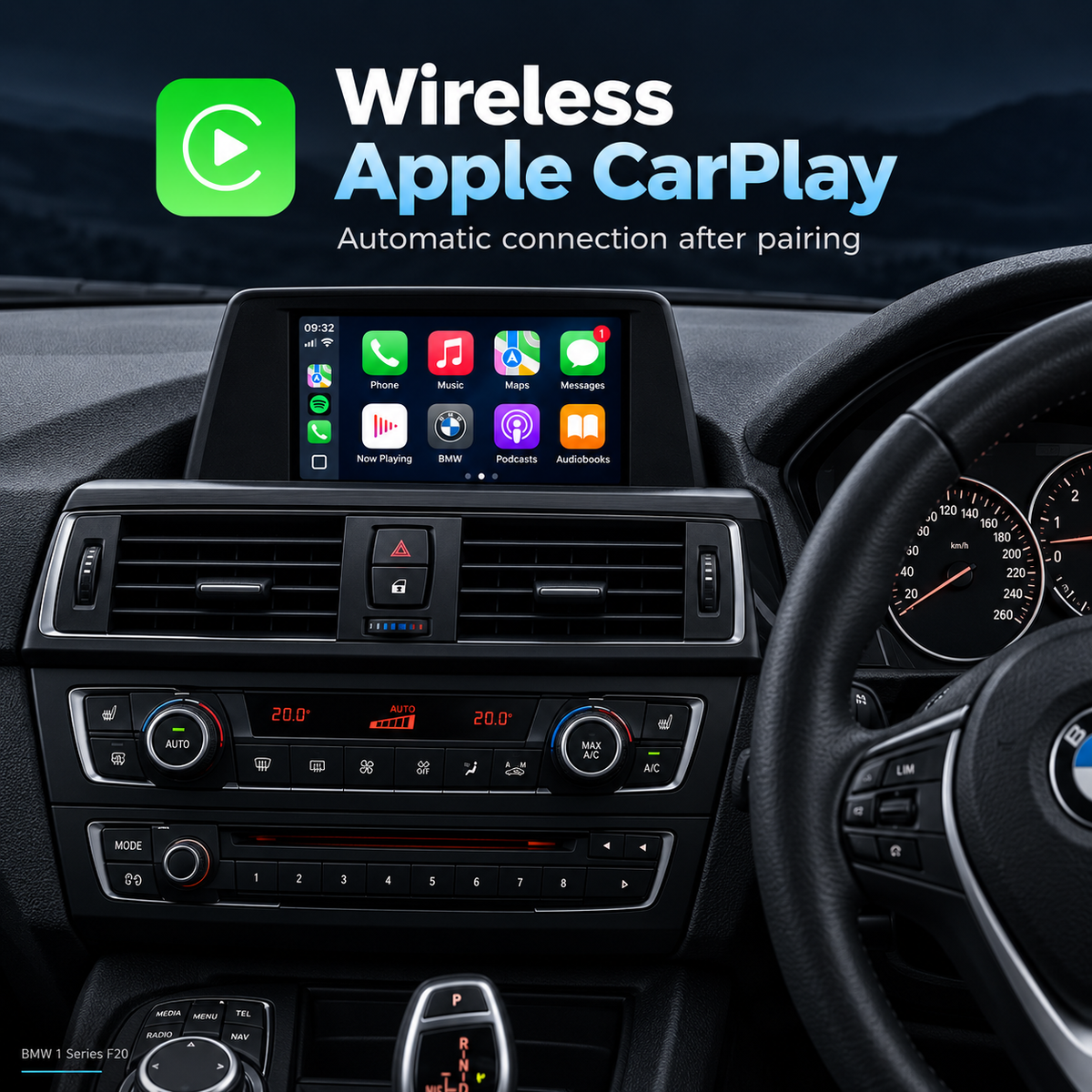 Apple CarPlay inalámbrico para BMW Android Auto Decoder Box NBT CIC EVO