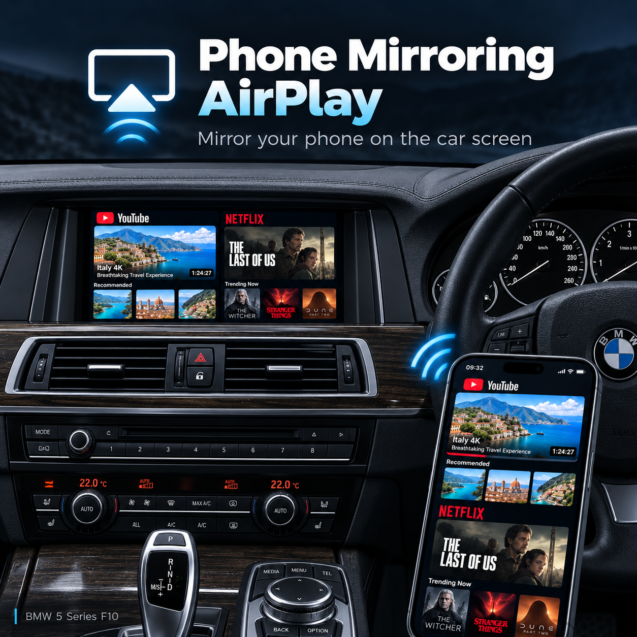 Apple CarPlay sans fil pour BMW Android Auto Décodeur Box NBT CIC EVO