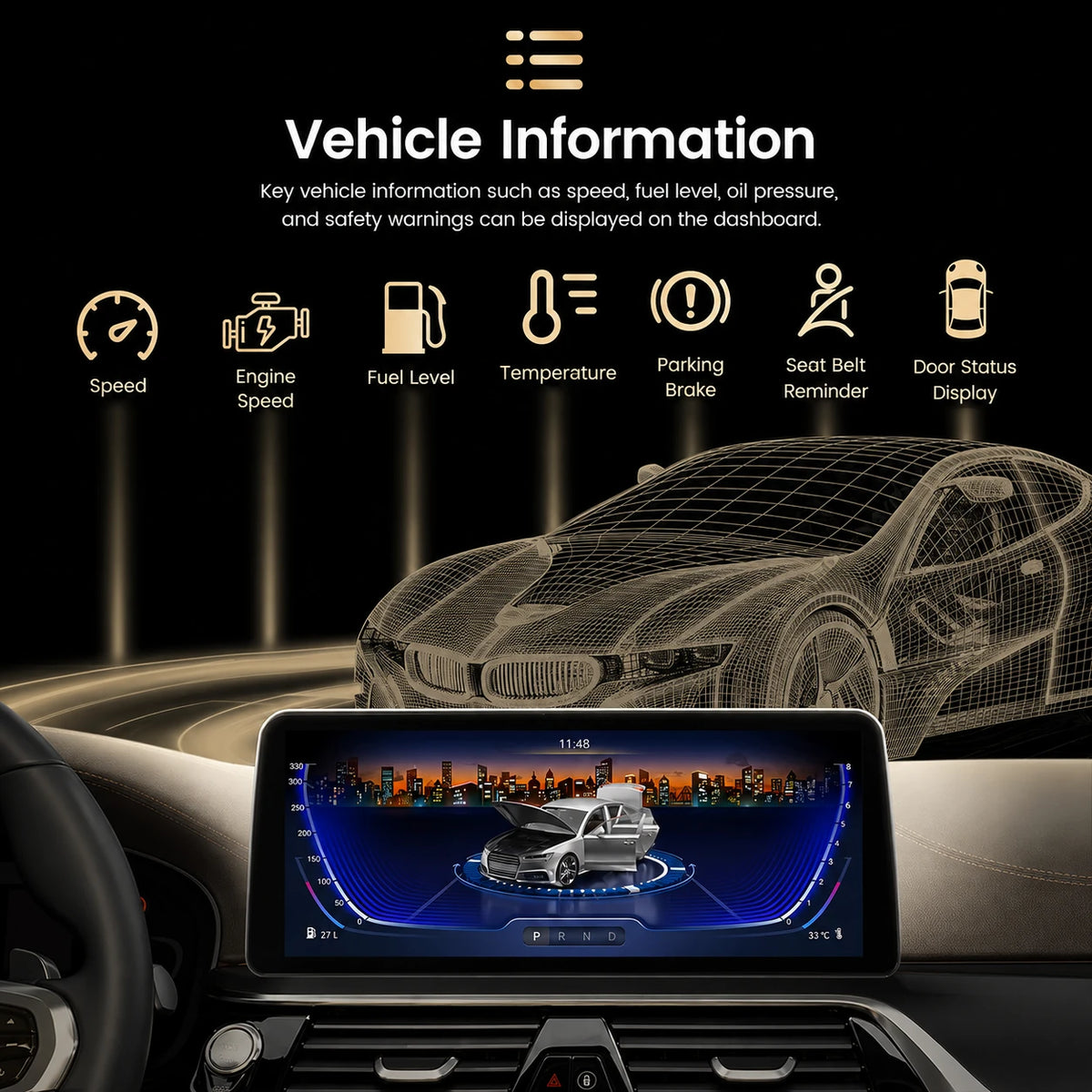 BMW Série 3 4 | F30 F31 F32 F33 F34 F36 | Android 12 | Autoradio | Unité principale | NBT