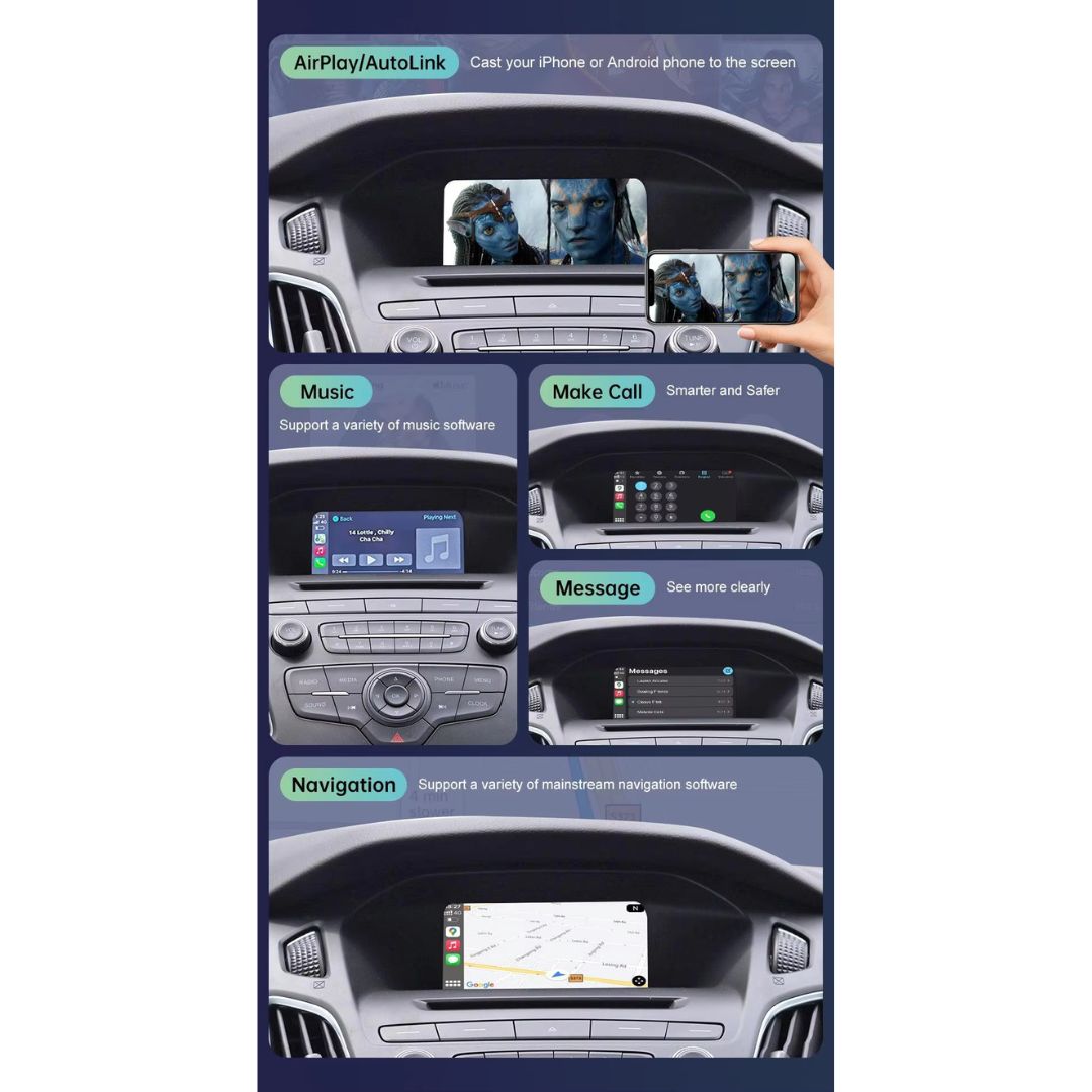 Decodificador inalámbrico Apple CarPlay para Peugeot / Citroen Android Auto Box