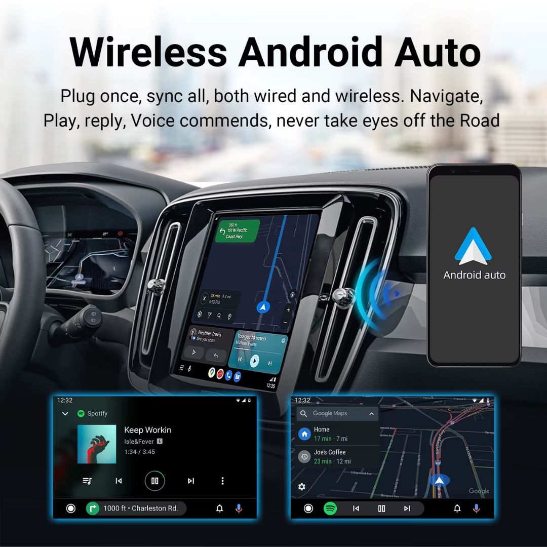 Decodificador sem fio Apple CarPlay para Peugeot/Citroen Android Auto Box