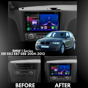 BMW 1 Series E81 E82 E87 E88 2004-2012 Android 12 Car Stereo Head Unit CarPlay Android Auto - Pluscenter
