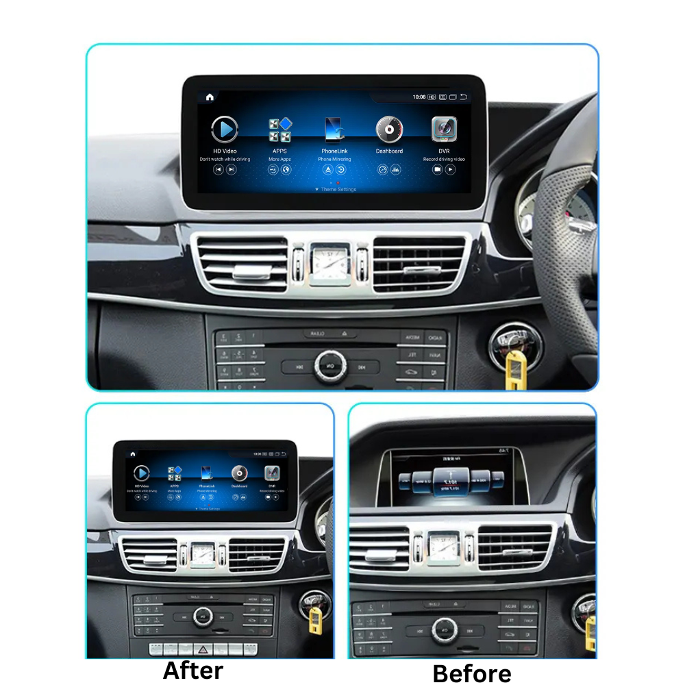 Mercedes E Class 2009-2016 W212 S212 Android 13 Car Stereo Wireless CarPlay & Android Auto Head Unit NTG 4.0 4.5 5.0 RHD - DriveCast