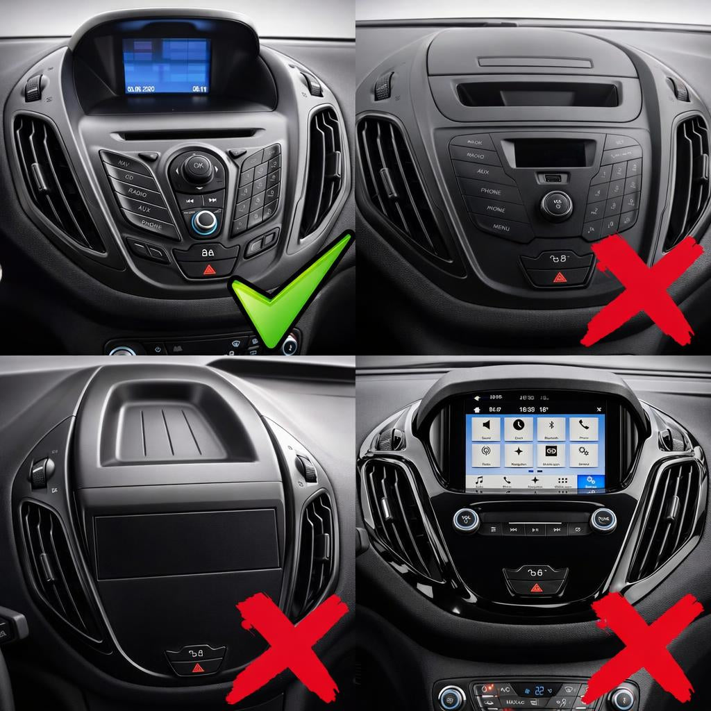 Ford Transit personnalisé | MK8 2013-2018 | Android 12 | Unité de tête stéréo de voiture