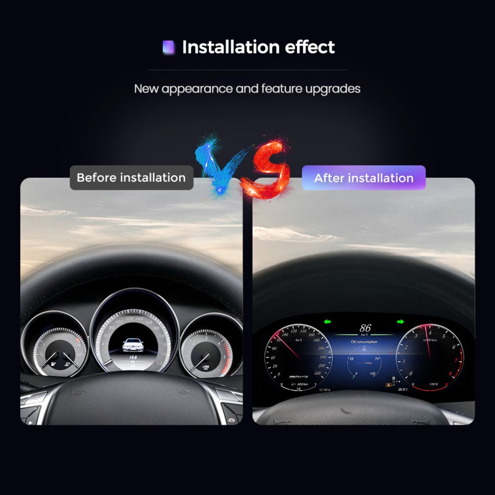 Für BMW | 3 4 Serie | 2012-2020 | F30 F31 F32 F34 F35 F36 F80 F82 | 12,3-Zoll-LCD-Digital-Cluster | Instrumenten-Cockpit-Tachometer | Armaturenbrett-Display 