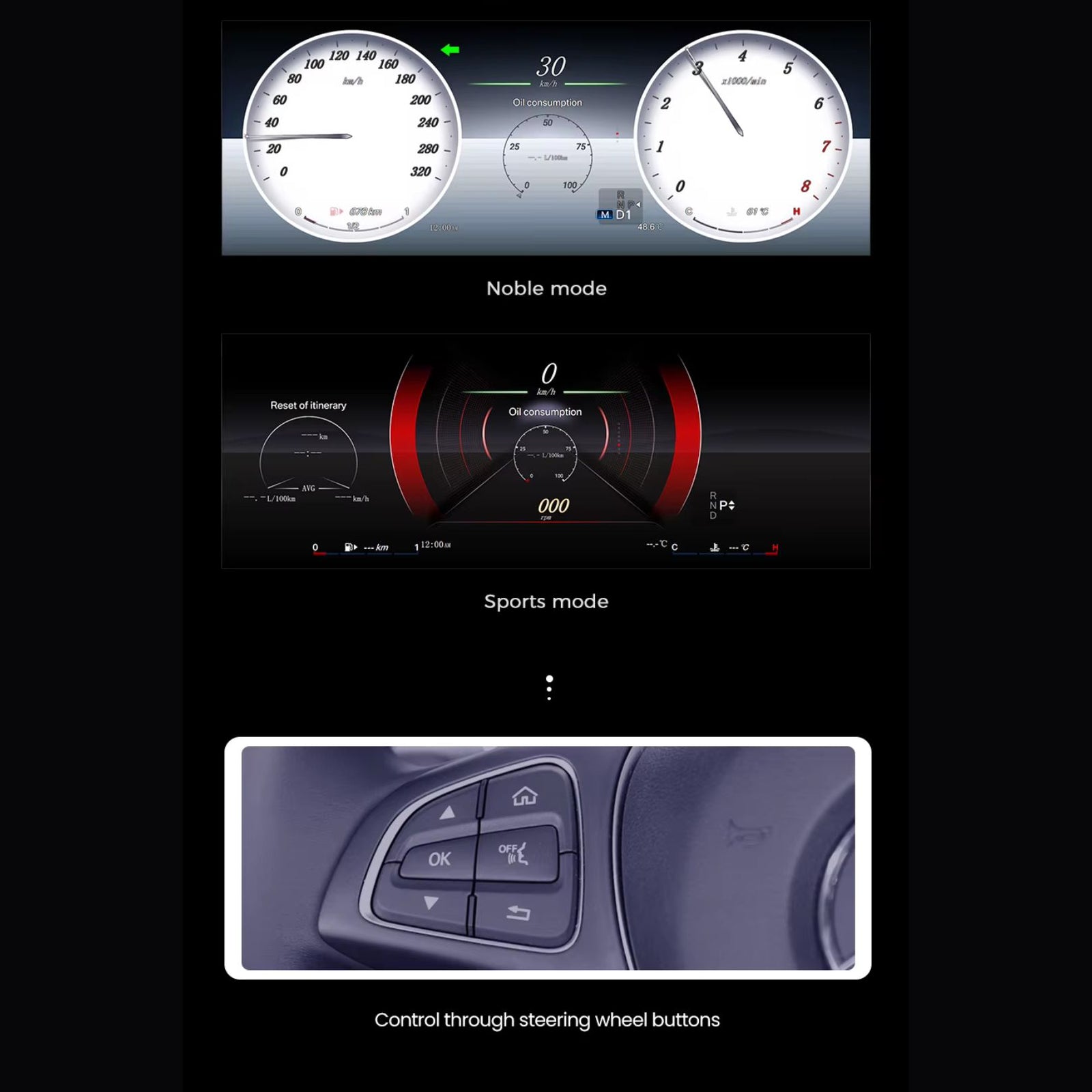 Für BMW | 3 4 Serie | 2012-2020 | F30 F31 F32 F34 F35 F36 F80 F82 | 12,3-Zoll-LCD-Digital-Cluster | Instrumenten-Cockpit-Tachometer | Armaturenbrett-Display 