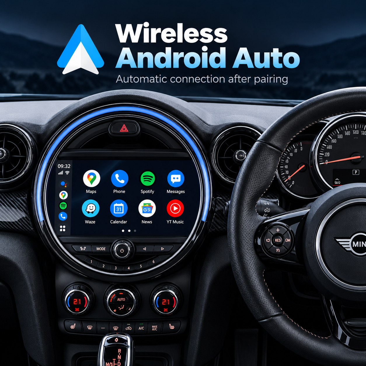 For Mini Wireless Apple CarPlay Retrofit Android Auto Decoder Box NBT CIC EVO Original Screen - Pluscenter