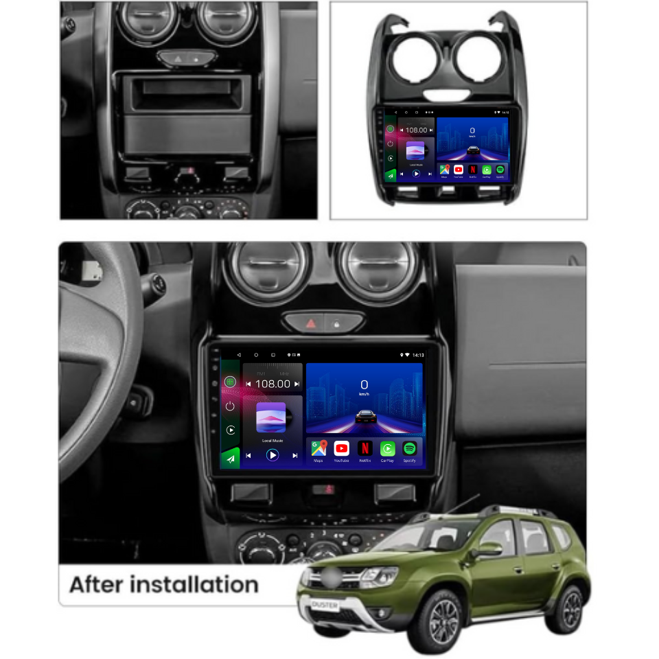 Dacia Duster 2015-2018 Android 15 Car Stereo Head Unit | CarPlay & Android Auto - Pluscenter