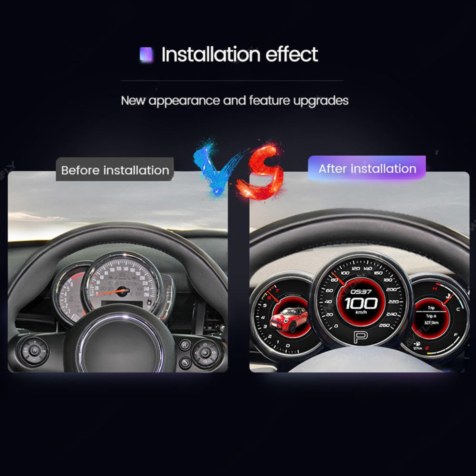 Mini 2014-2023 Digital Instrument Cluster – Linux System LCD Dashboard