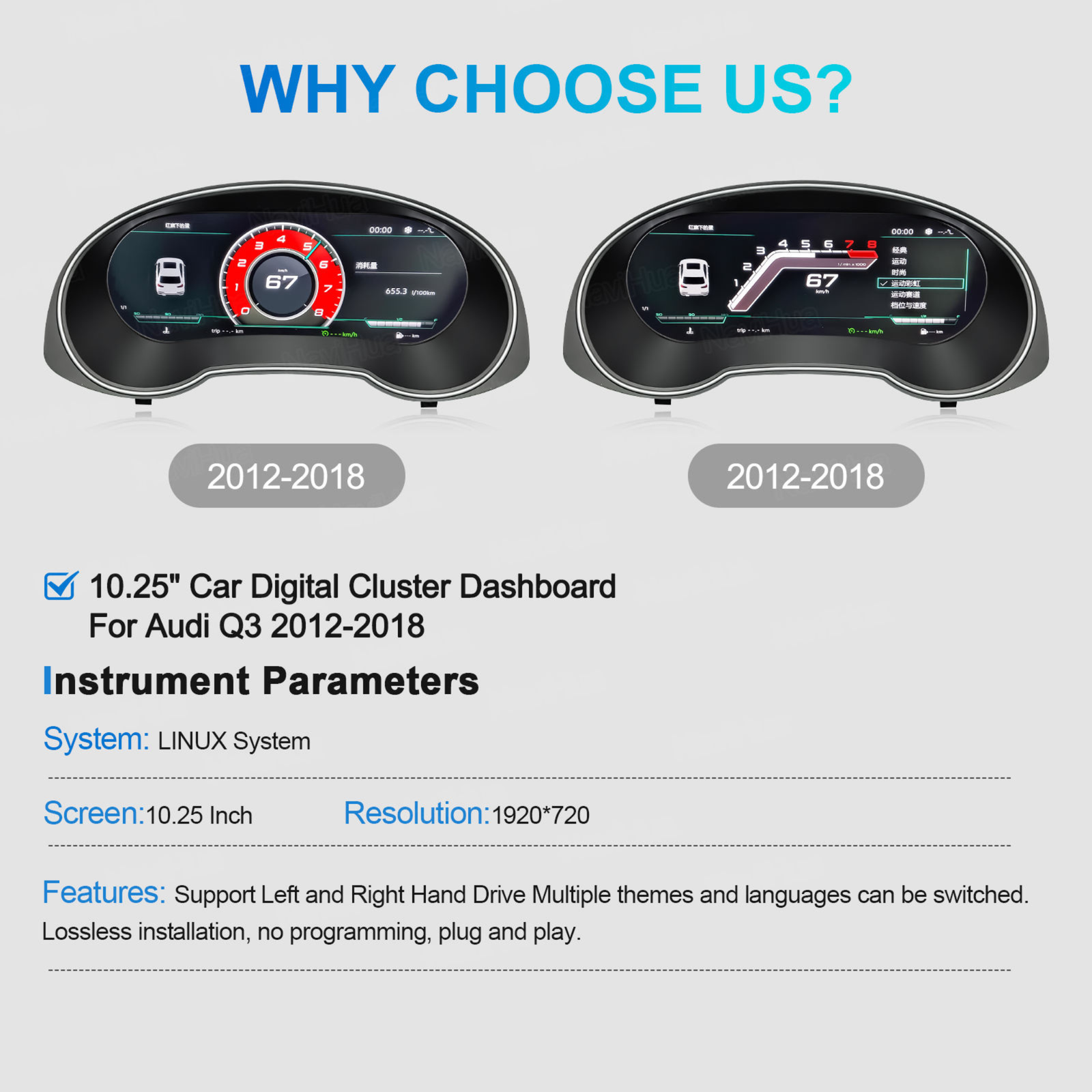 Pour BMW | Série 3 4 | 2012-2020 | F30 F31 F32 F34 F35 F36 F80 F82 | Groupe numérique LCD 12,3