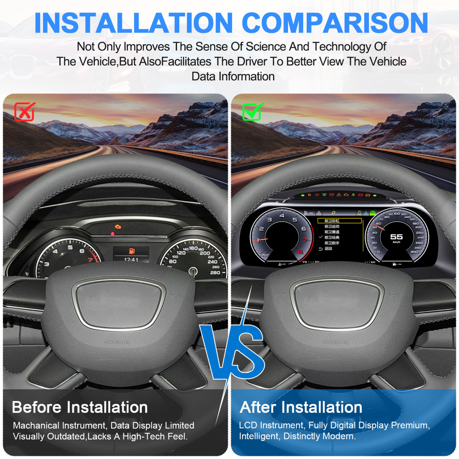 Pour BMW | Série 3 4 | 2012-2020 | F30 F31 F32 F34 F35 F36 F80 F82 | Groupe numérique LCD 12,3
