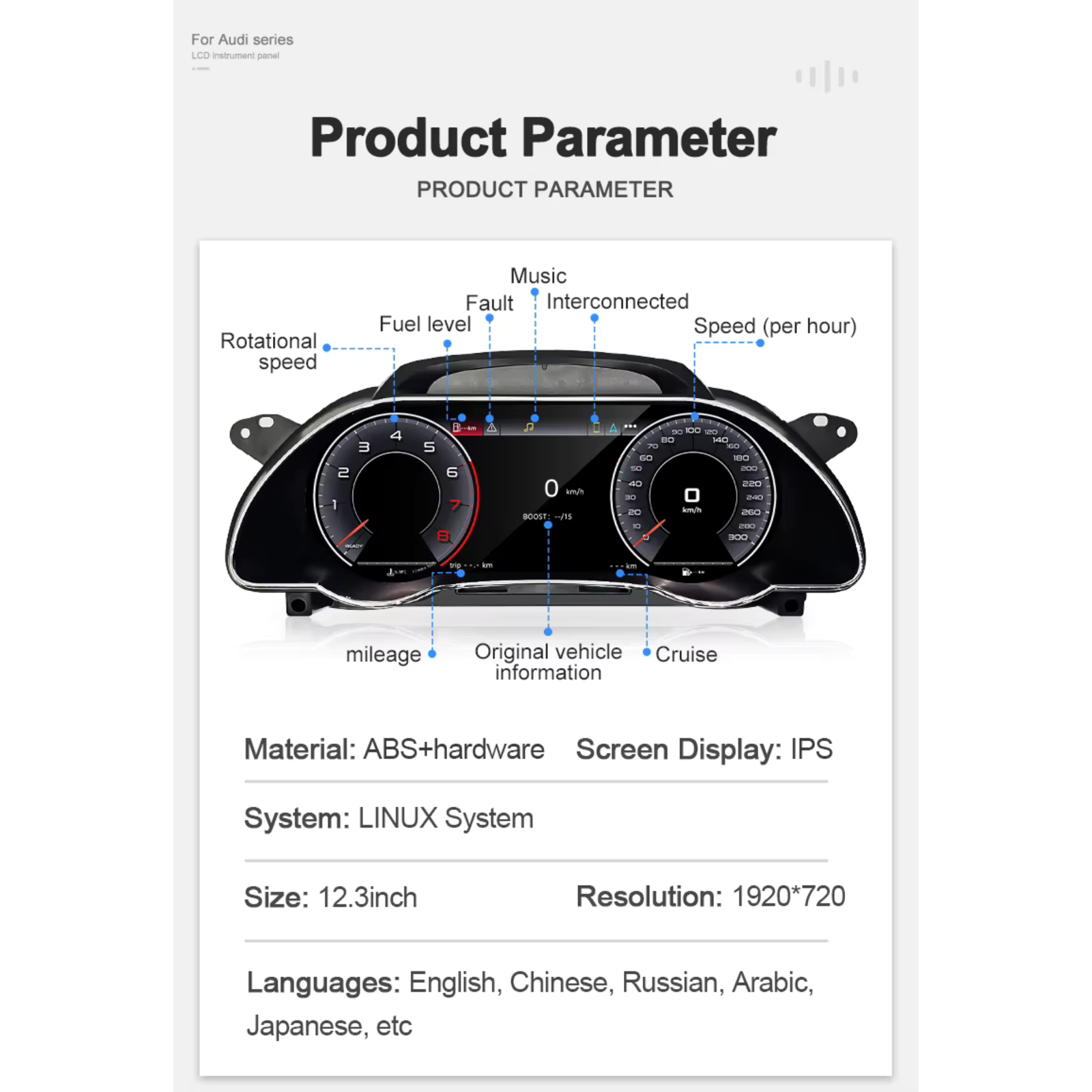 Pour BMW | Série 3 4 | 2012-2020 | F30 F31 F32 F34 F35 F36 F80 F82 | Groupe numérique LCD 12,3