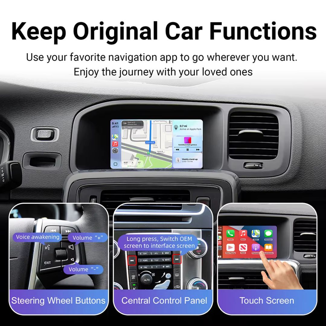 Decodificador inalámbrico Apple CarPlay para Peugeot / Citroen Android Auto Box