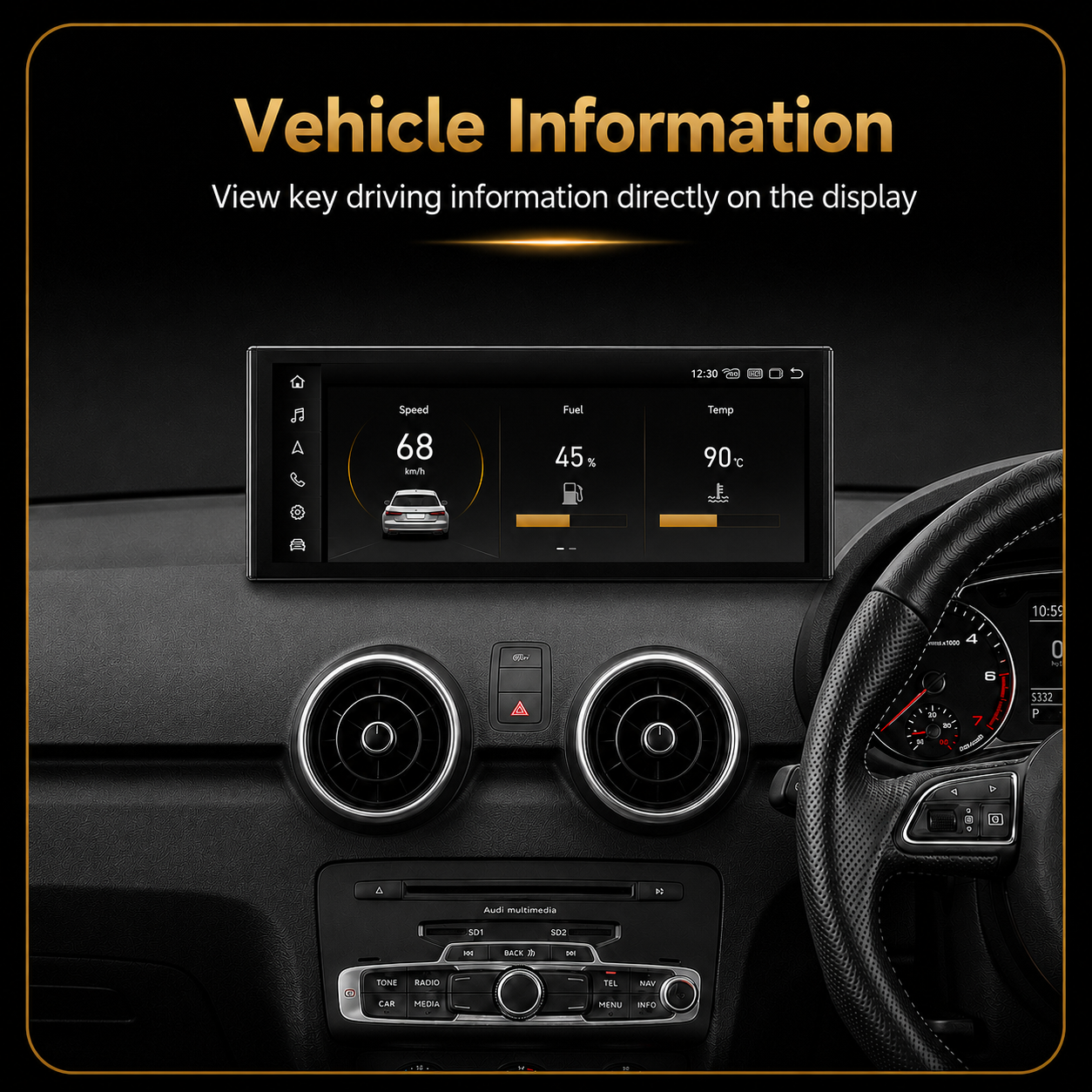 Audi A1/S1 2010-2018 Android 15 Stereo | CarPlay & Android Auto