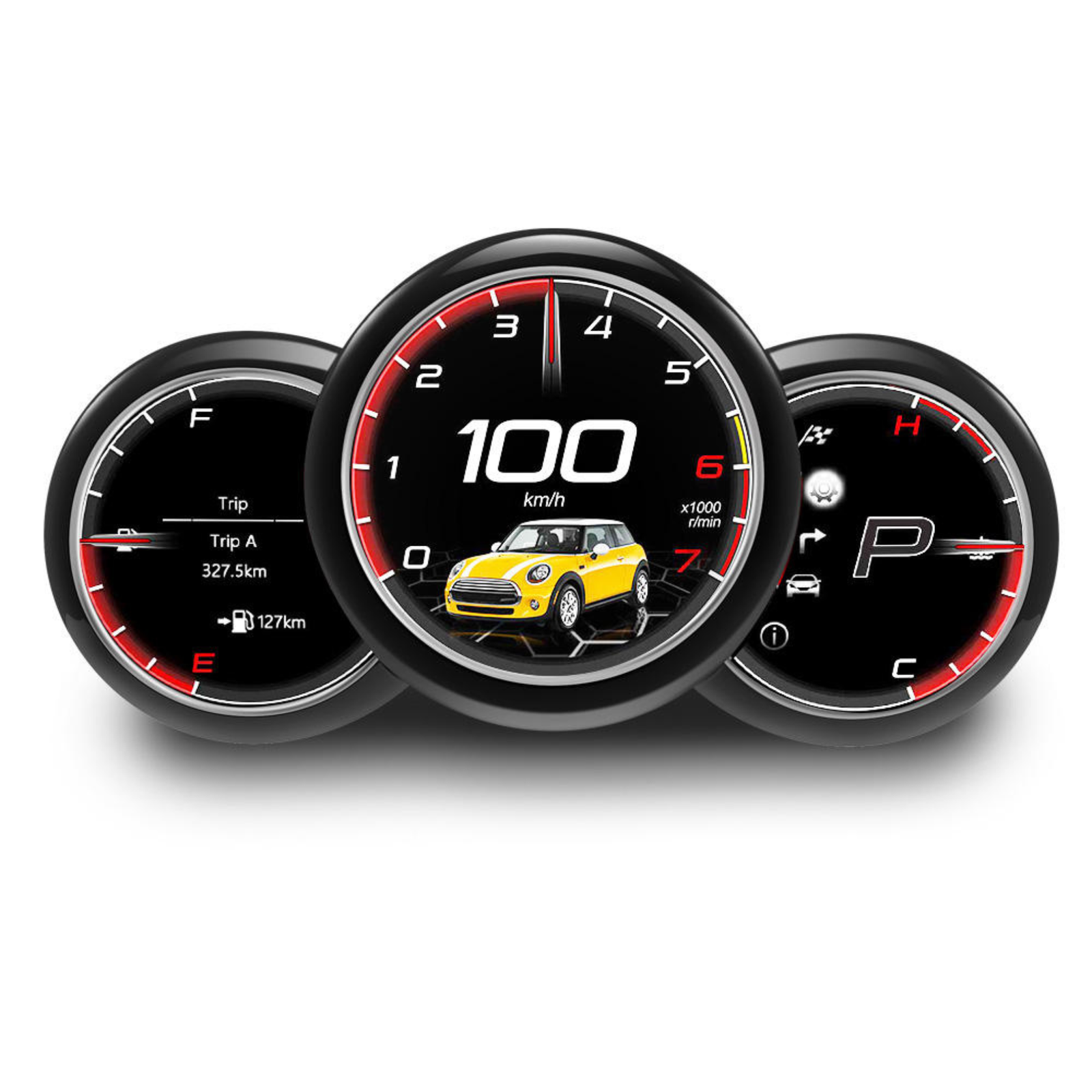 Mini 2014-2023 Digital Instrument Cluster – Linux System LCD Dashboard