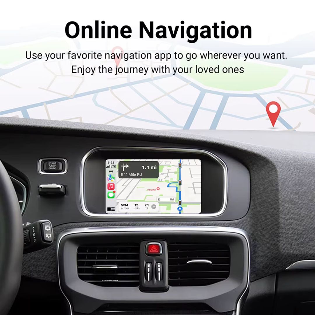Decodificador inalámbrico Apple CarPlay para Peugeot / Citroen Android Auto Box