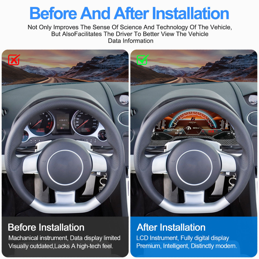 Lamborghini Gallardo 2003-2013 Digital Instrument Cluster – Linux System LCD Dashboard