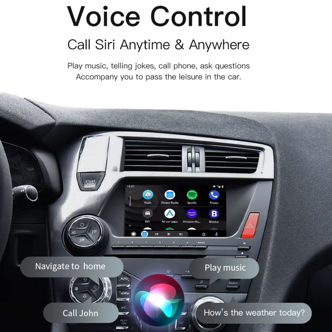 Decodificador sem fio Apple CarPlay para Peugeot/Citroen Android Auto Box