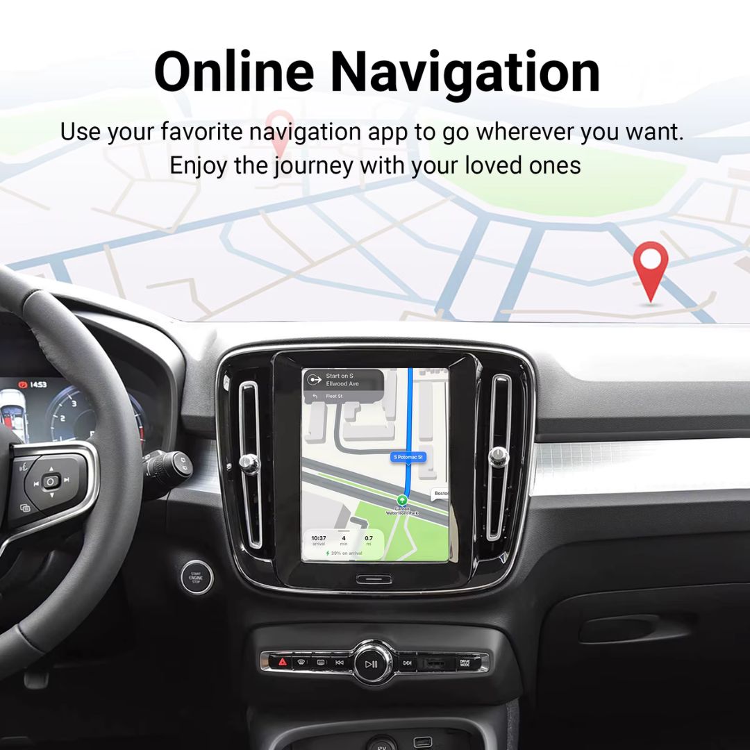 Decodificador sem fio Apple CarPlay para Peugeot/Citroen Android Auto Box