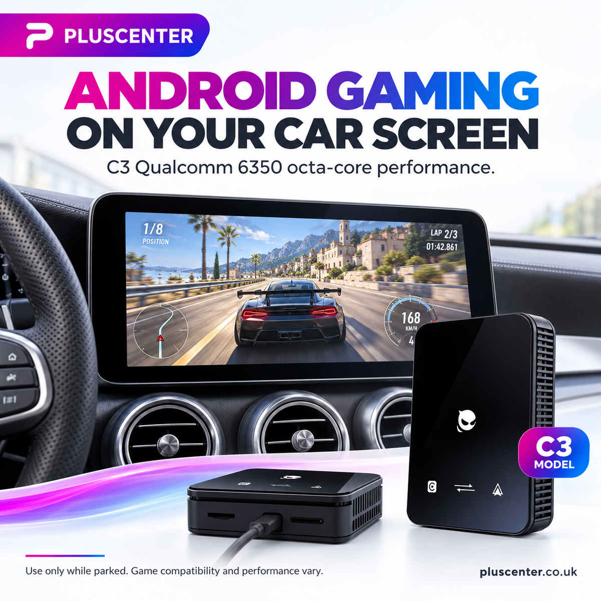 Android 15 AI Box with Wireless Apple CarPlay & Android Auto - Pluscenter