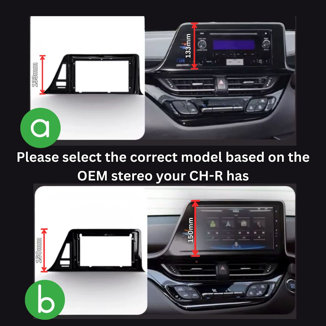 Toyota CH-R | 2016-2019 | Android 13 | Car Stereo | Head Unit | RHD