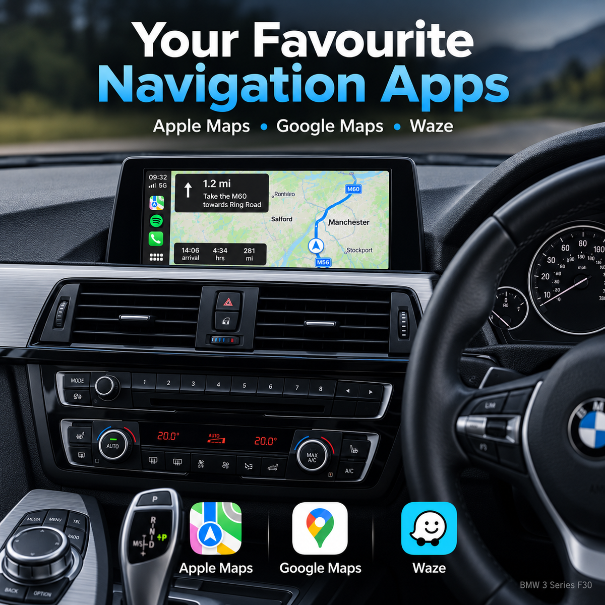 Apple CarPlay inalámbrico para BMW Android Auto Decoder Box NBT CIC EVO