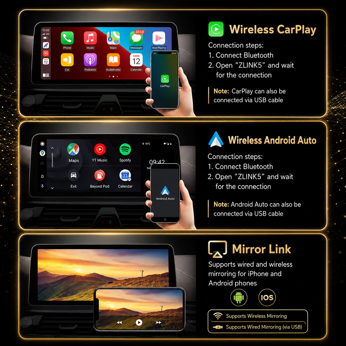 BMW 2 Series Active Tourer F45-F87 2014-2019 Android 14 Stereo | CarPlay & Android Auto