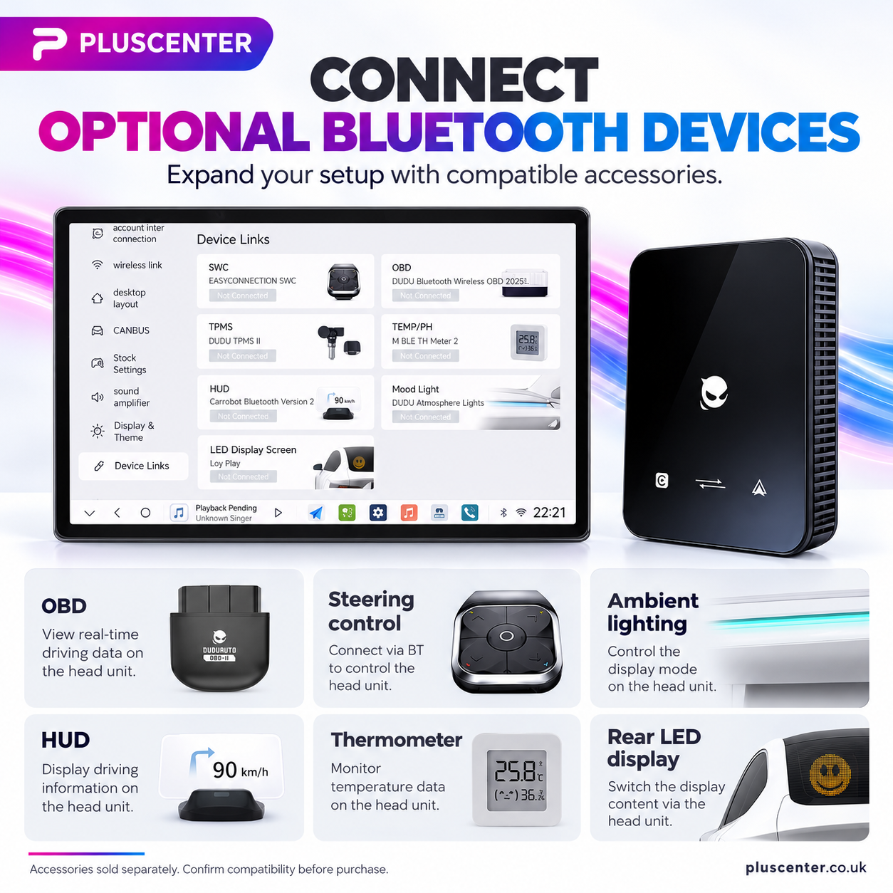 Android 15 AI Box with Wireless Apple CarPlay & Android Auto - Pluscenter