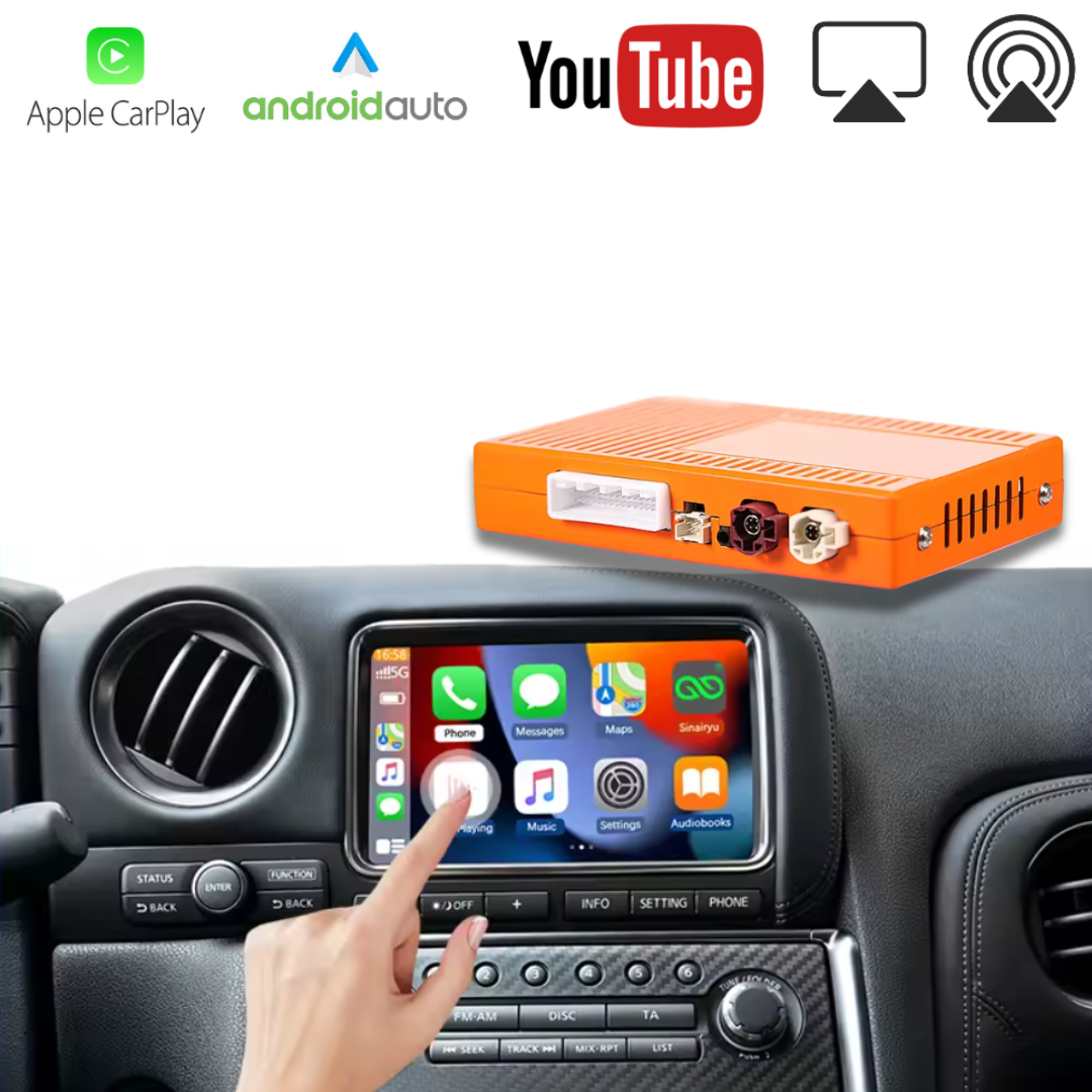 For Nissan GT-R Wireless Apple CarPlay Retrofit Android Auto 2009-2016 - Pluscenter