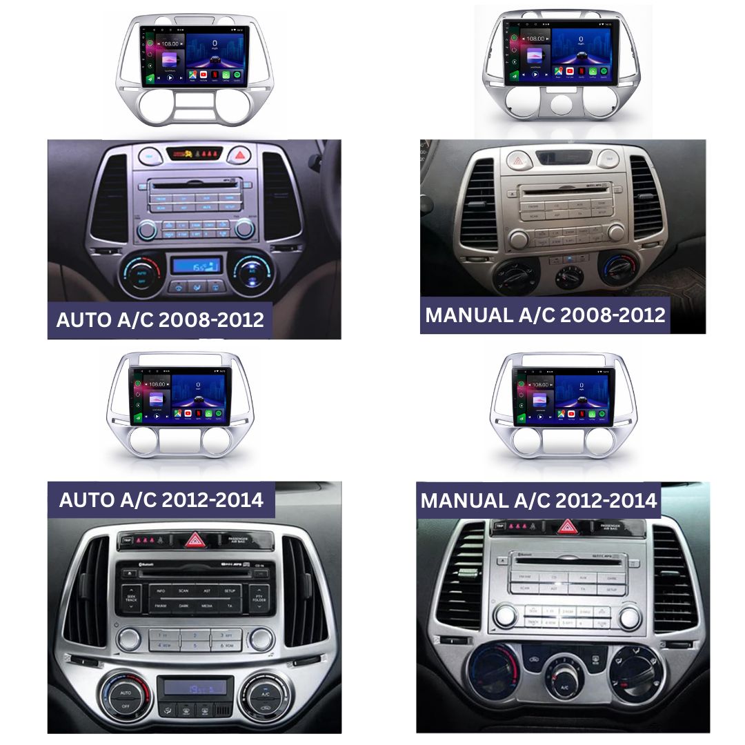 Hyundai i20 2008-2014 Android 14 Car Stereo Head Unit | CarPlay & Android Auto - Pluscenter