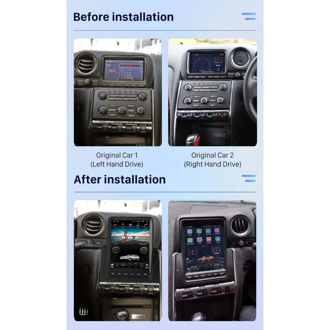 Nissan GT-R GTR 2007-2018 Android 15 Car Stereo Head Unit | CarPlay Android Auto - Pluscenter