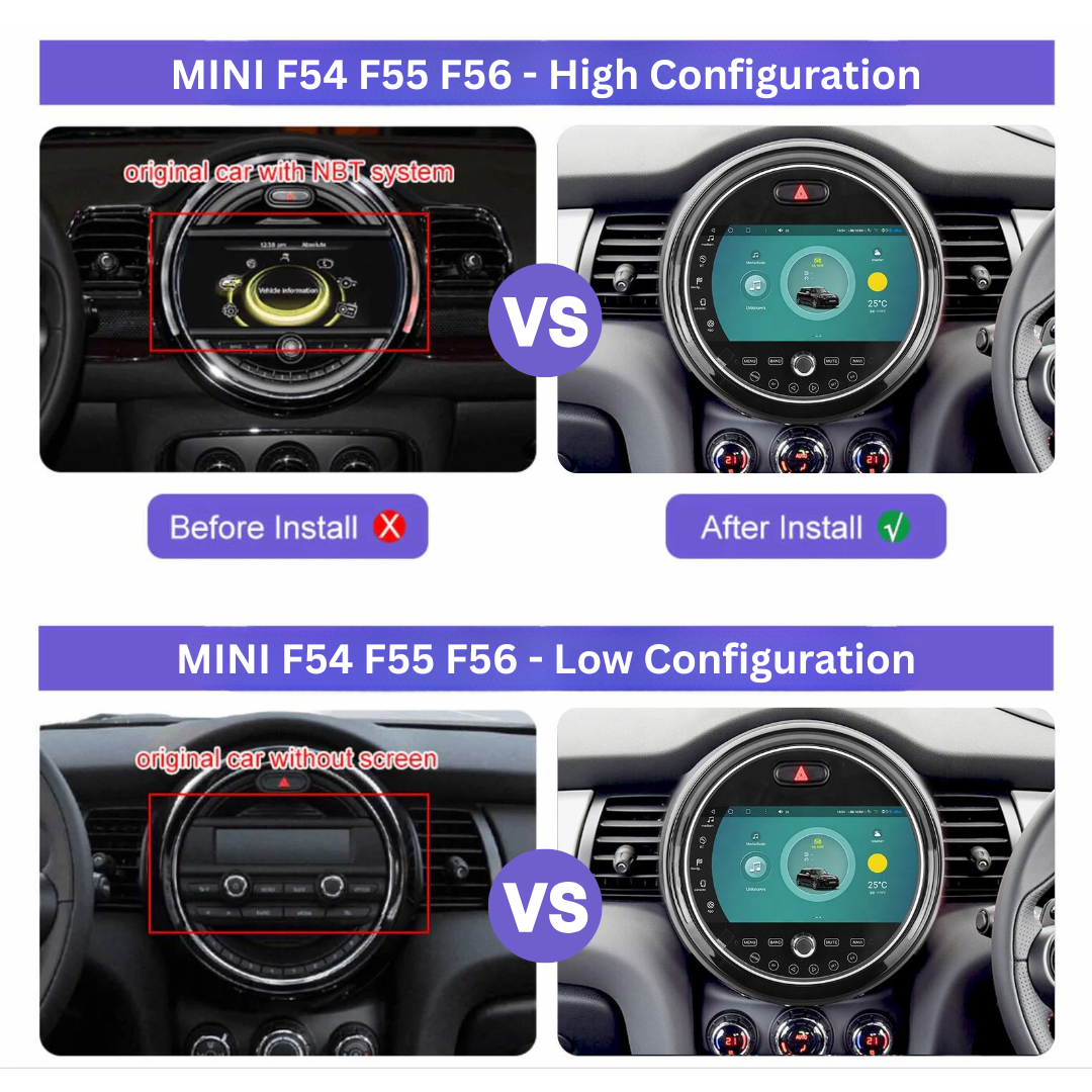Mini 2014-2020 F54 F55 F56 Android 15 Car Stereo Head Unit | CarPlay & Android Auto
