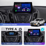 Ford | Kuga Escape C-Max | 2012-2019 | Android 12 | Auto Som | Unidade principal