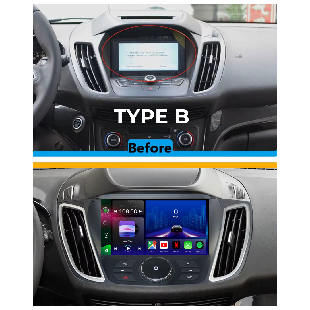 Ford | Kuga Escape C-Max | 2012-2019 | Android 12 | Auto Som | Unidade principal