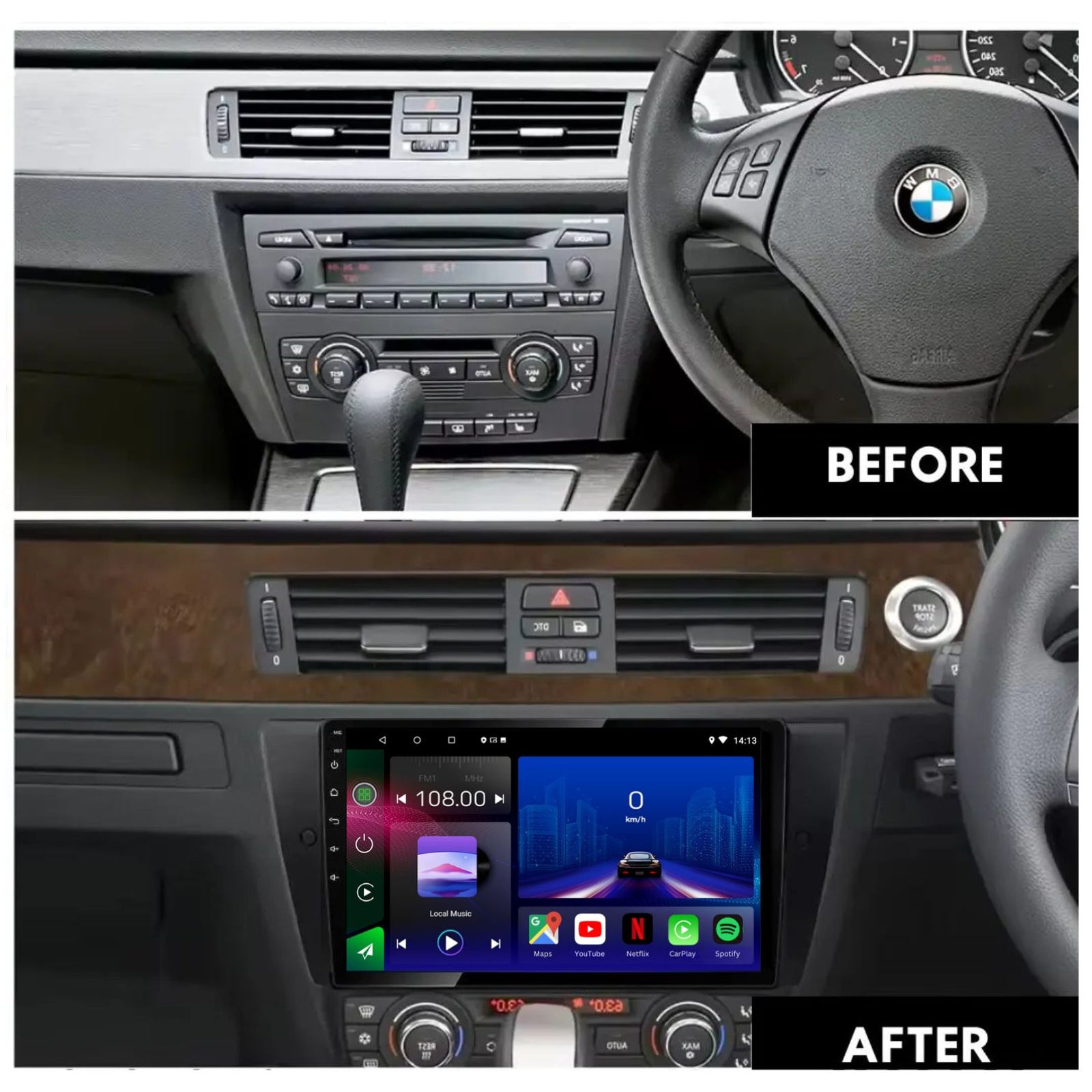 BMW 3 Series | E90 E91 E92 M3 | Android 14 | Car Stereo | Head Unit