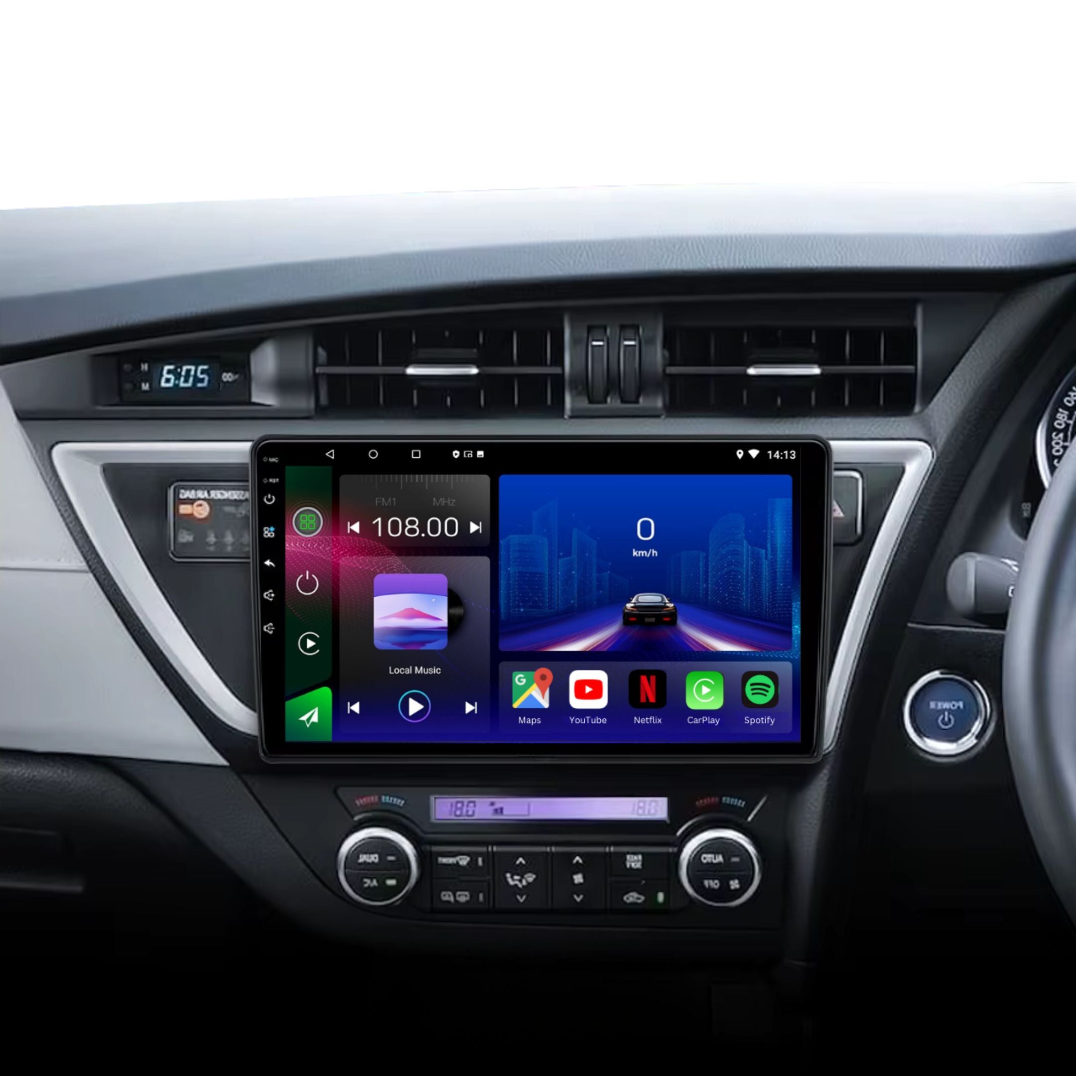 Toyota | Corolla 13-16 | Auris 12-16 | Android 14 | Car Stereo | Head Unit | RHD