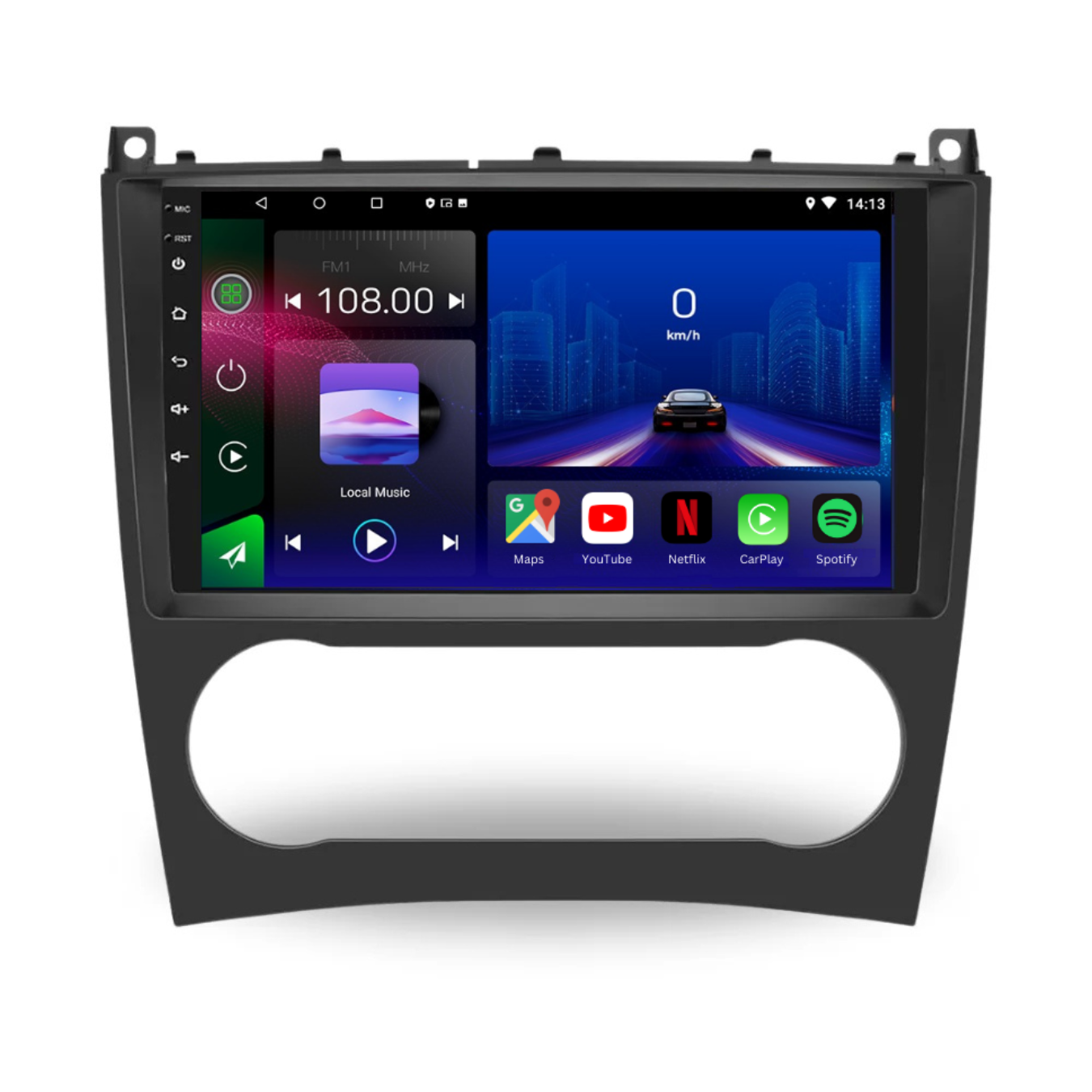 Mercedes C Class G CLC CLK W203 W209 W463 2005-2009 Android 13 Wireless CarPlay & Android Auto Car Stereo Head Unit
