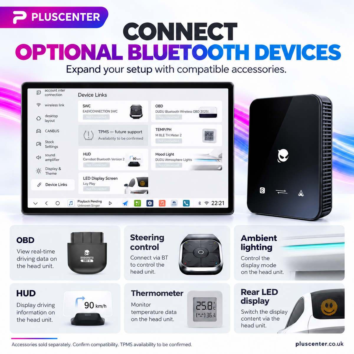 Android 15 AI Box with Wireless Apple CarPlay & Android Auto - Pluscenter
