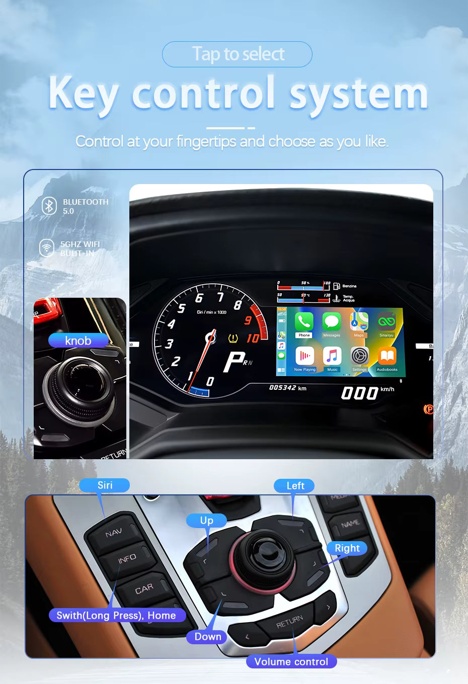 For Lamborghini Wireless Apple CarPlay Retrofit Android Auto Aventador Huracan - Pluscenter