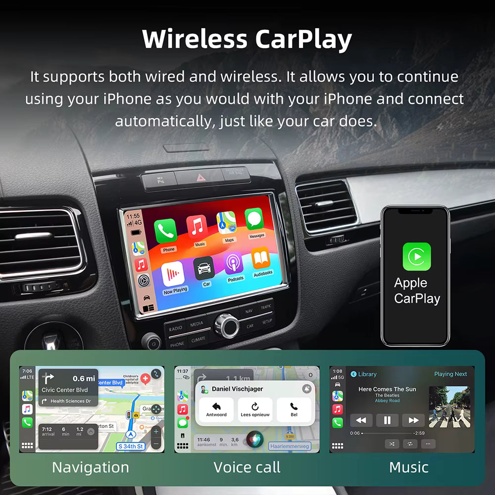 Kabelloser Apple CarPlay-Decoder für Peugeot/Citroen Android Auto Box