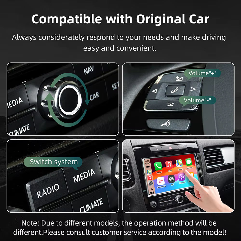 Decodificatore wireless Apple CarPlay per Peugeot / Citroen Android Auto Box
