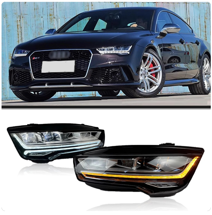 Audi | A7 S7 RS7 | 2011-2018 | Car Headlights LED Rear Tail Lights Sequential Turn Signal | Facelift - Pluscenter