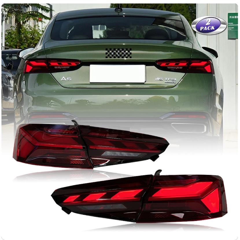 Audi | A5 S5 RS5 | 2008-2020 | Car Lights LED Rear Tail Lights Sequential Turn Signal - Pluscenter