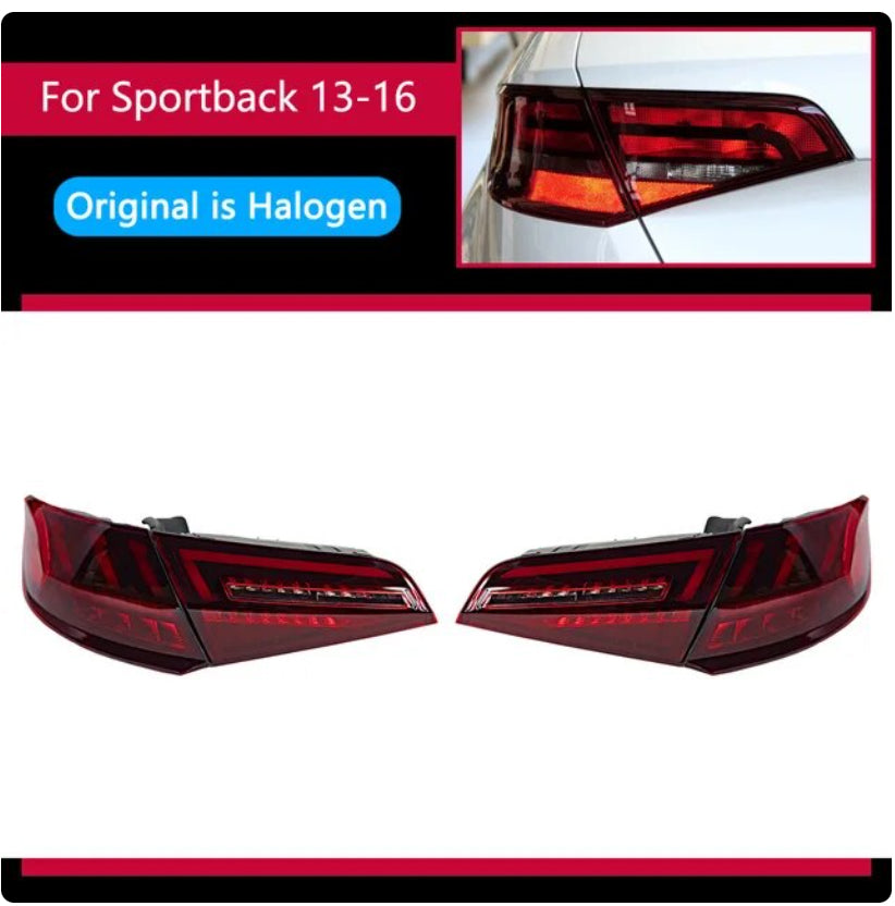 Audi | A3 S3 RS3 | 2013-2020 | Car Lights LED Rear Tail Lights Sequential Turn Signal | Sportback - Pluscenter