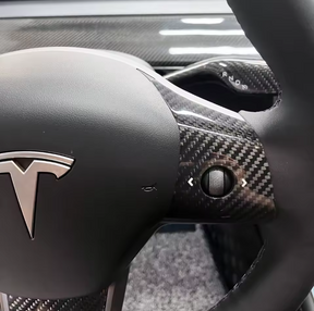 For Tesla 3 | Y Real Carbon Fiber Steering Wheel Cover