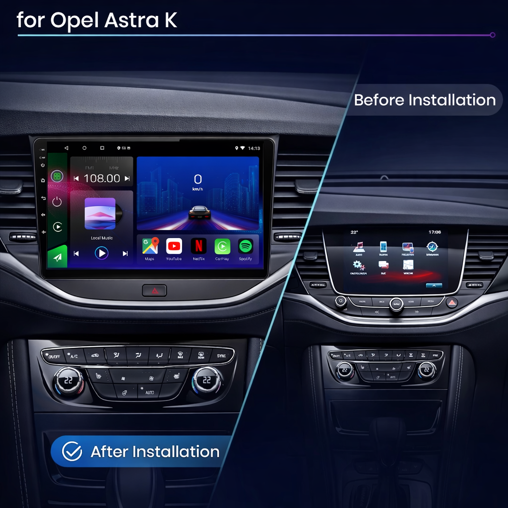 Vauxhall Astra K 2015-2022 Android 15 Car Stereo Head Unit | CarPlay Android Auto - Pluscenter