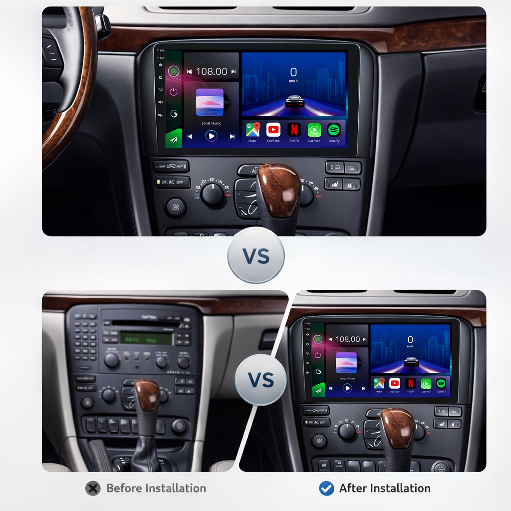 Volvo S80 2001-2006 Android 15 Car Stereo Head Unit | CarPlay Android Auto - Pluscenter