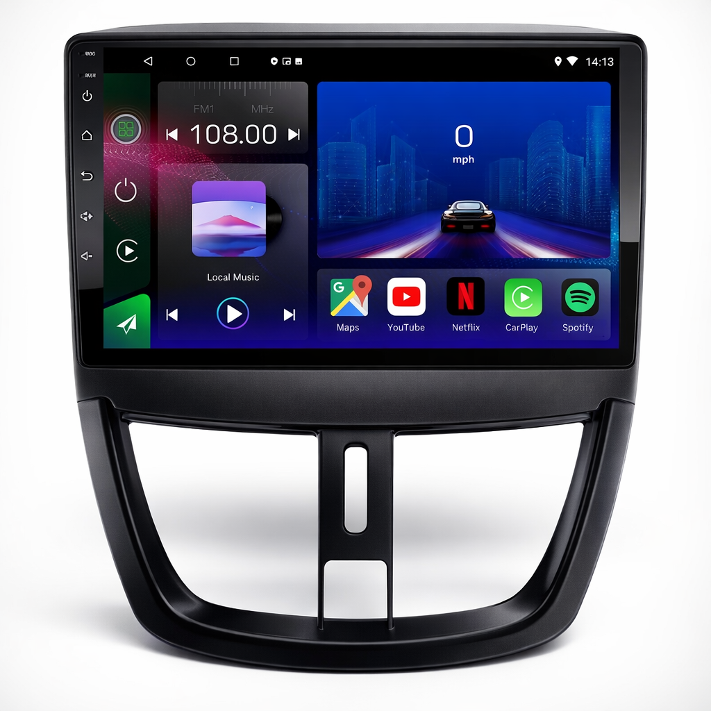Peugeot 207 & 207 CC 2006-2014 Android 15 Car Stereo Head Unit | CarPlay Android Auto - Pluscenter